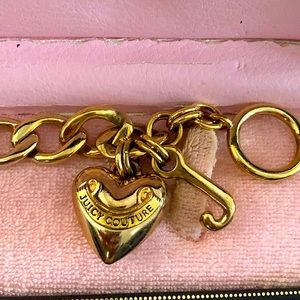 Juicy couture gold charm bracelet